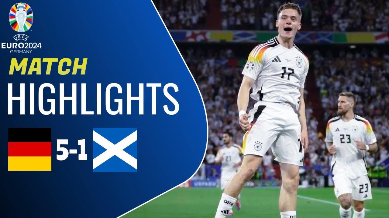 德国VS苏格兰5:1大胜！⚽️2024欧洲杯A组小组赛首轮战果
