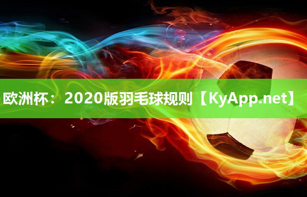 2020版羽毛球规则